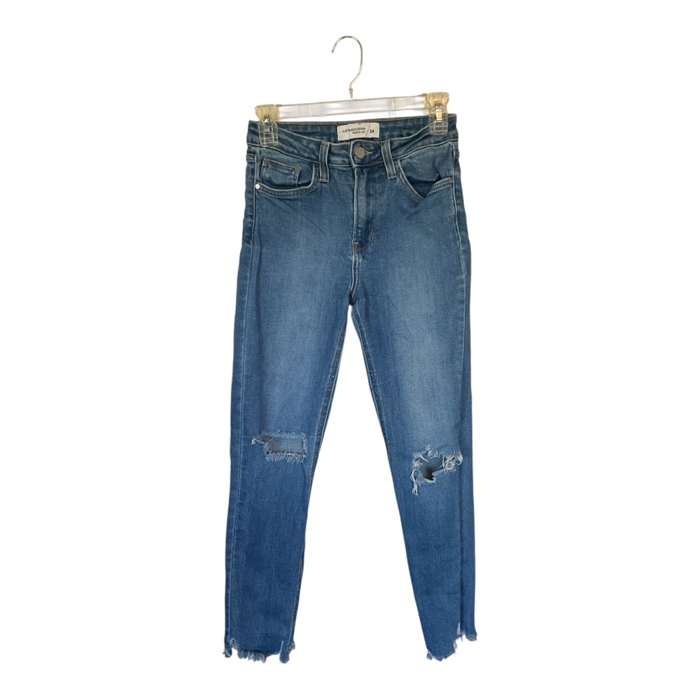 Just Black Blue Ankle Cropped Jeans